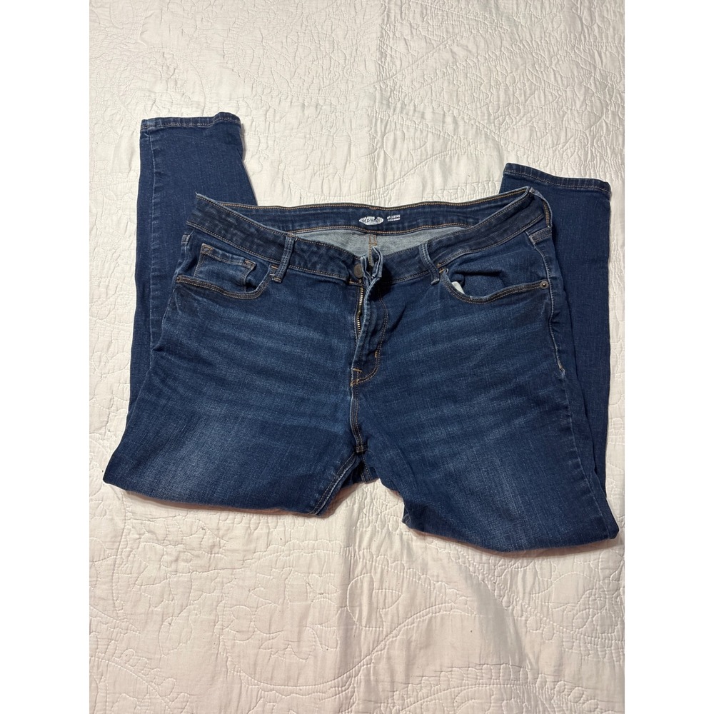Old Navy Rockstar Super Skinny Jeans Dark Wash Women Size 16 Petite